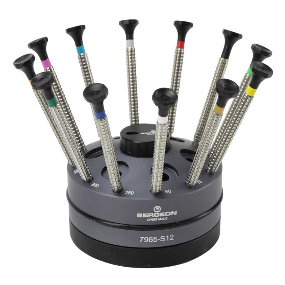 Screwdrivers: Bergeon Special Profile Screwdrivers, Set of 12, 7965-S12 - Bergeon