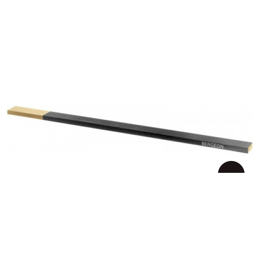 Emery Sticks: Bergeon Half Round Emery Stick, Grit 8/0, Wooden Handle, 1293-A NO 8/0 - Bergeon
