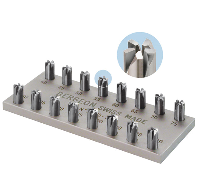 Screw Cutters: Bergeon Chronograph Screw Shoulder Cutter, 30615-03 - Bergeon