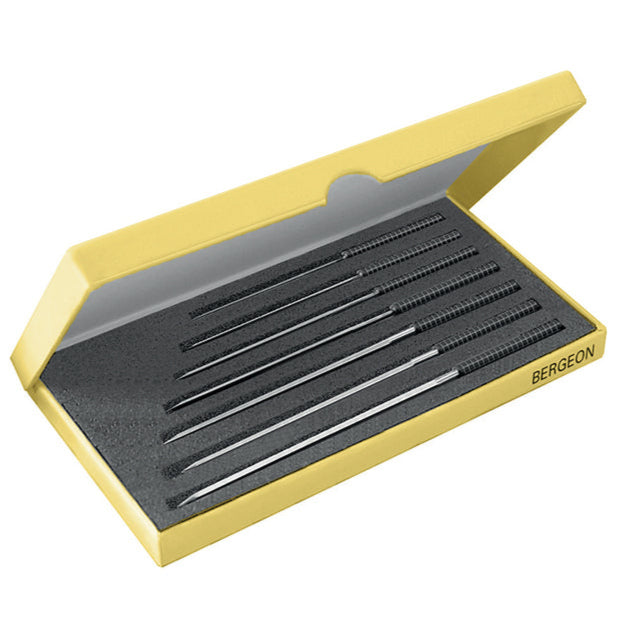 bergeon-30544-a-p-assortment-of-7-cutting-broaches-with-pvc-handle