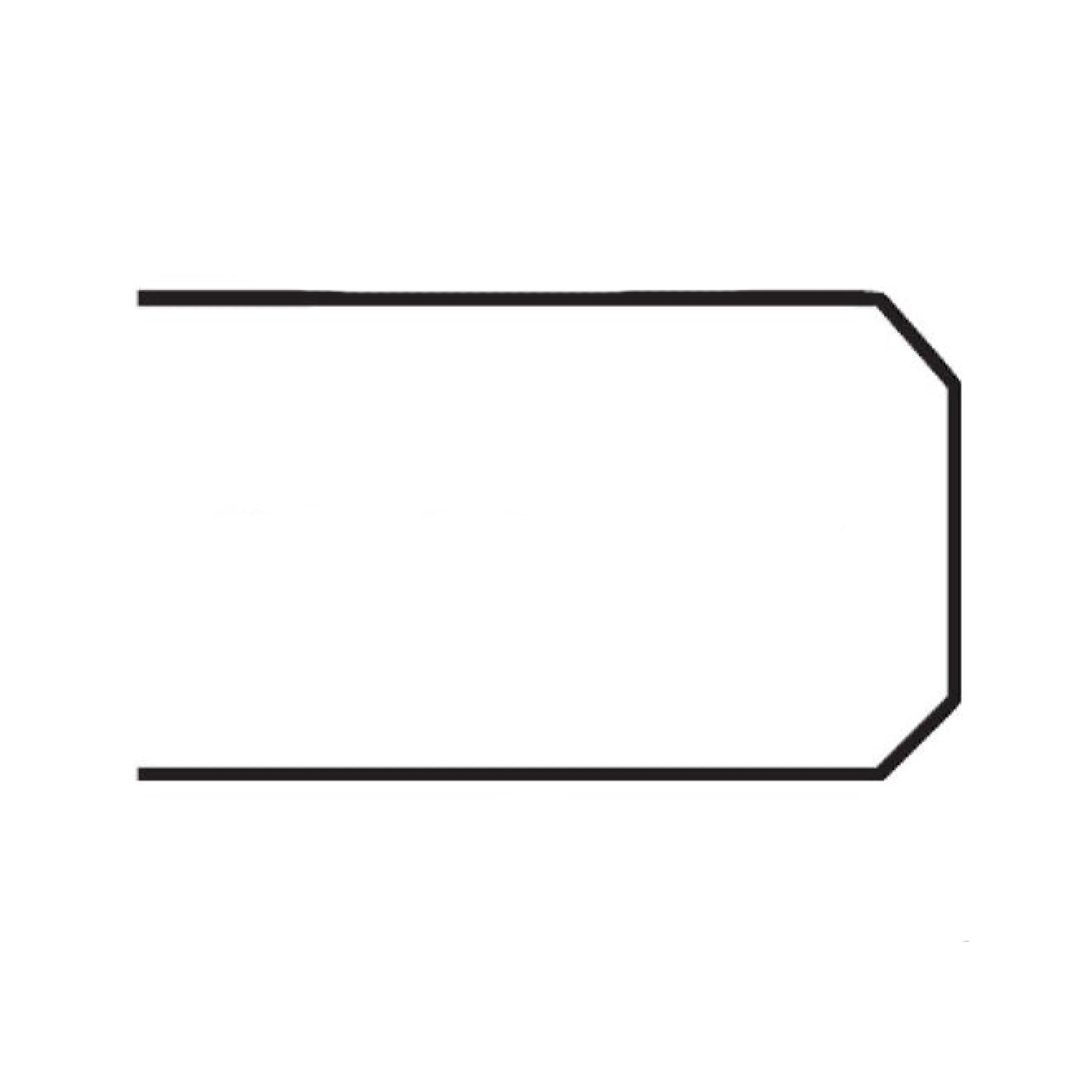 Crystals - Mineral Glass Crystals - Flat Sternkreuz - 1.5mm