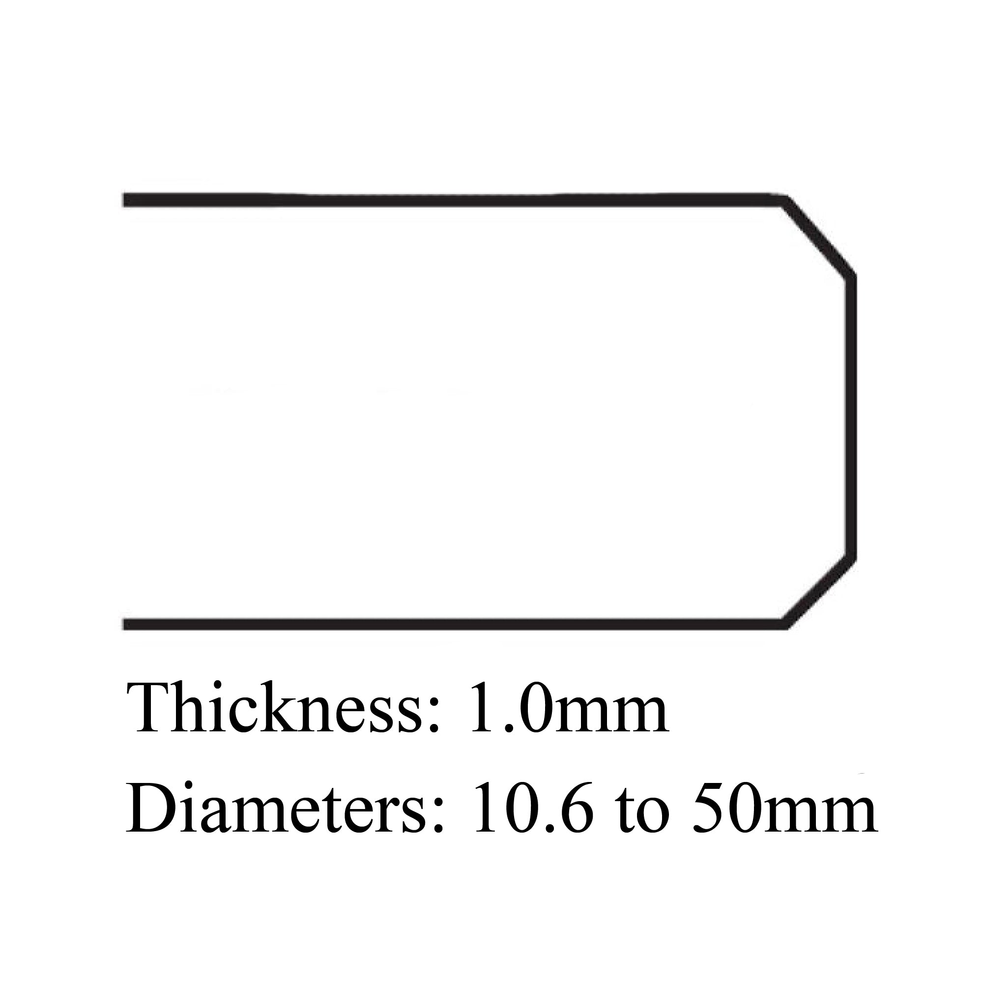 Crystals - Mineral Glass Crystals - Flat - 1.0mm