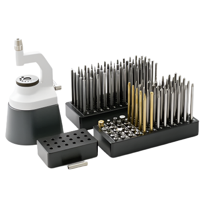 Staking & Jeweling Tools Set: Bergeon Deluxe Staking Tool Set, 15285-D - Bergeon