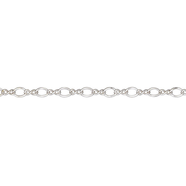 Sterling Figure 8 Chain, 16