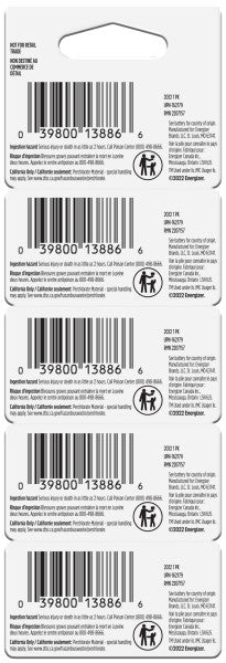 Energizer Lithium Battery, CR2032, 20.0mm x 3.2mm - Strip of 5