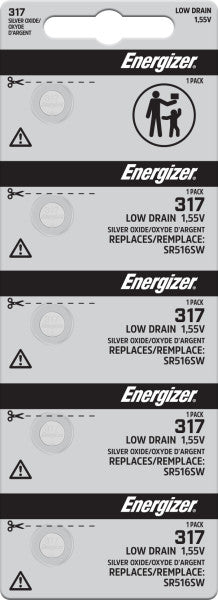 Energizer: Energizer 317 Battery - Strip of 5 - Energizer