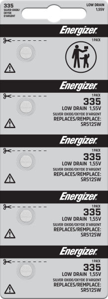 Energizer 335 Battery - Strip of 5