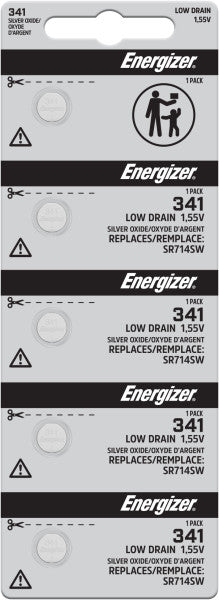 Energizer: Energizer 341 Battery - Strip of 5 - Energizer
