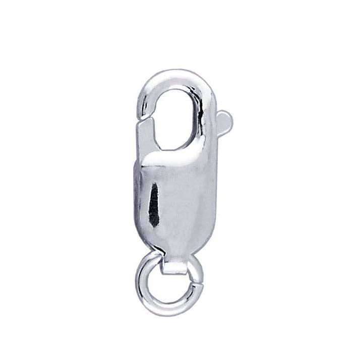 Lobster Claws: Sterling Lobster Claw with Ring, 4 x 10mm - 364-81R - Jules Borel