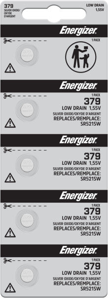Energizer 379 Battery - Strip of 5