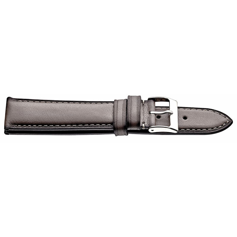 Padded Stitched Watch Band, Gray, 20mm, 80 x 120mm