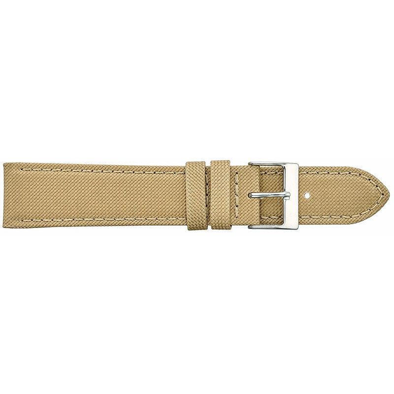 Padded Vegan Watch Band, Beige, 12mm, 70 x 110mm