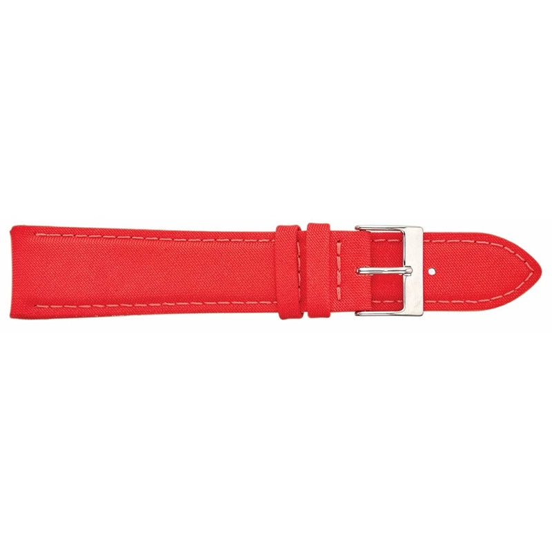 Padded Vegan Watch Band, Red, 18mm, 80 x 120mm