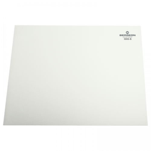 Bench Mats: Bergeon Bench Mat, Adhesive, Smooth, Thickness 1.5mm, White, 5808-B-10 - Bergeon