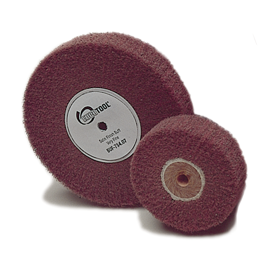 Aluminum Oxide Buff, Dia 2-3/8", Width 3/4"
