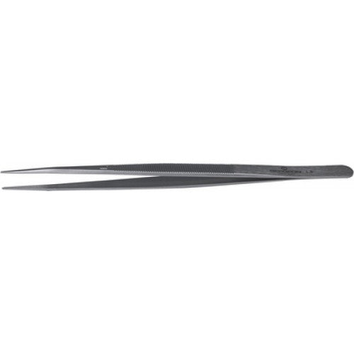 Tweezers: Bergeon Diamond Tweezers Inox, Style L Standard / Medium, Tip, 0.70mm x 1.20mm, Non-Locking, 7027-L - Bergeon