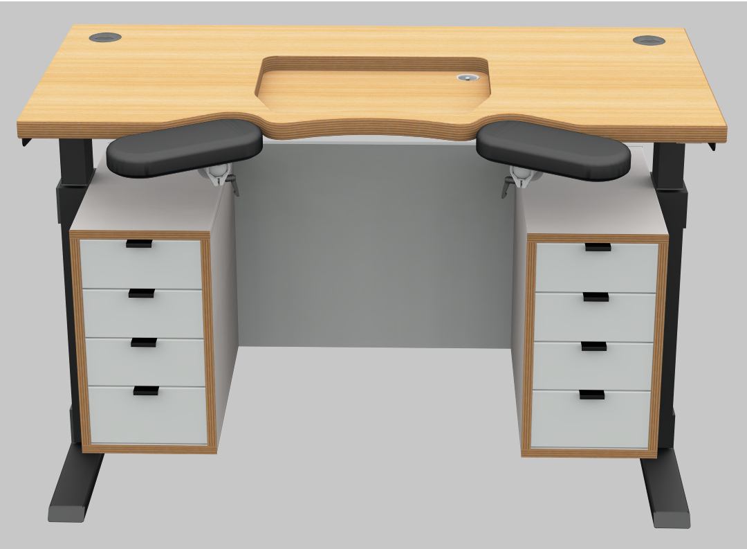 Benchalist Ergonomic Jeweler's Bench for Engraving, German