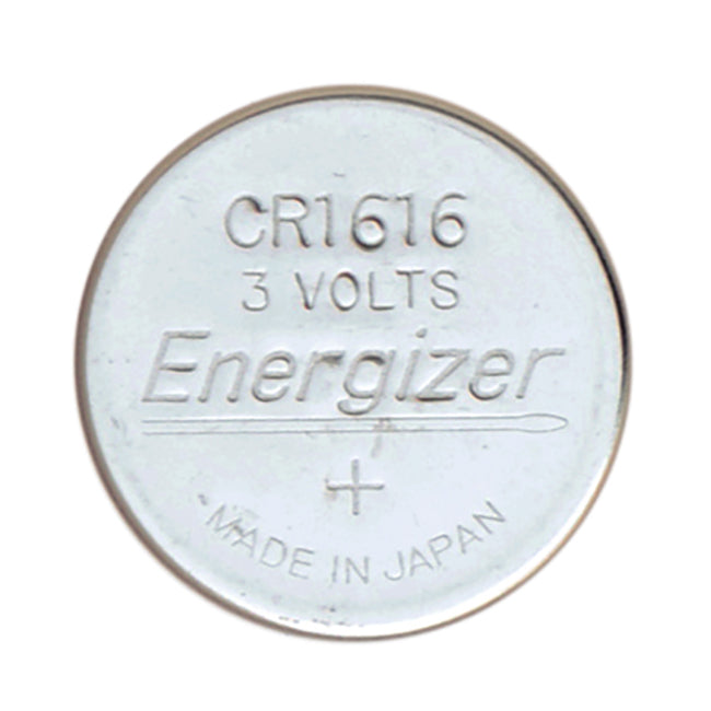 Energizer Lithium Battery, CR1616, 16.0mm x 1.6mm - Strip of 5