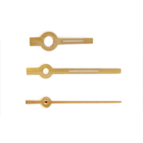 Yellow Hands for Rolex, Dress, Diamond Dial, Hour, Minute, and Second Hands