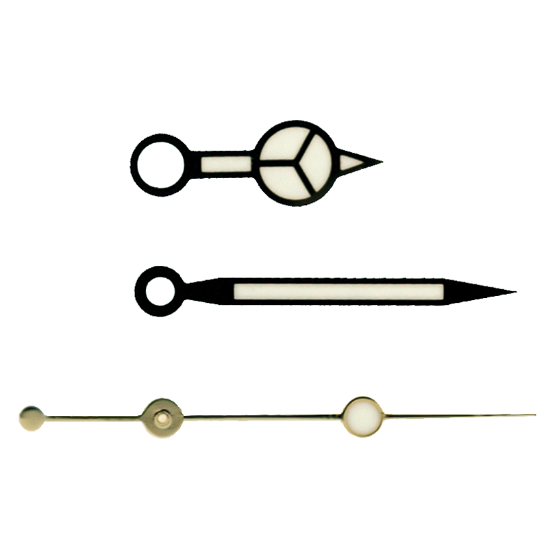 Calibre 2824 Generic Rolex Hands: White Hands for Rolex, Diver, Hour, Minute, and Second Hands - Jules Borel