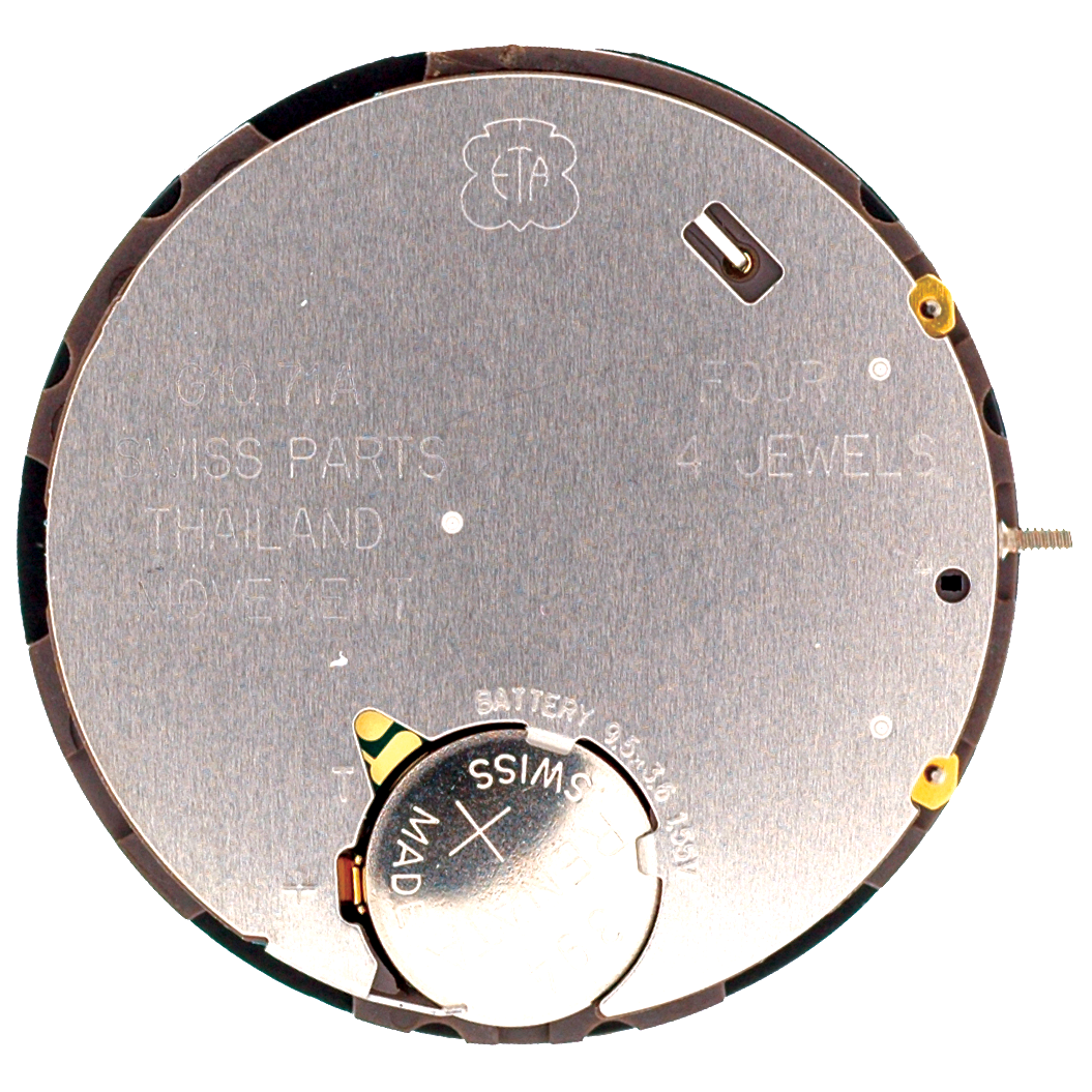 ETA G10.71A D4 MVT BACK
