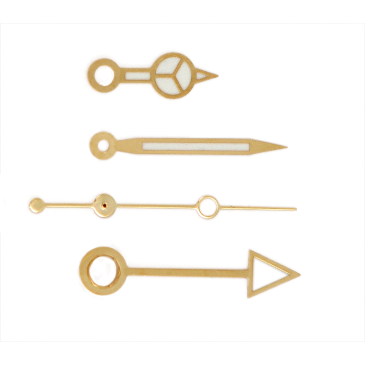 Calibre 1530/1560/1570 Generic Rolex Hands: Yellow Hands for Rolex, GMT, Hour, Minute, and Second Hands - Jules Borel