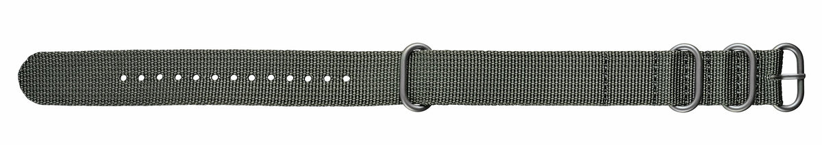 Nylon Watch Band, Gray, 20mm