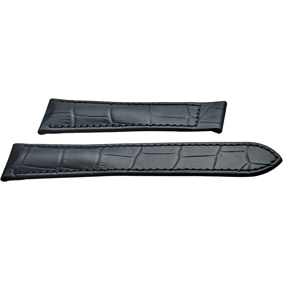 Watch Bands: Watchband for Tag Heur, Black Leather - JB-321.1.22 - Alpine
