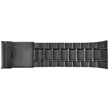 Stainless Steel Watch Band, 26mm, Black Plated Stainless Steel - JB-B566
