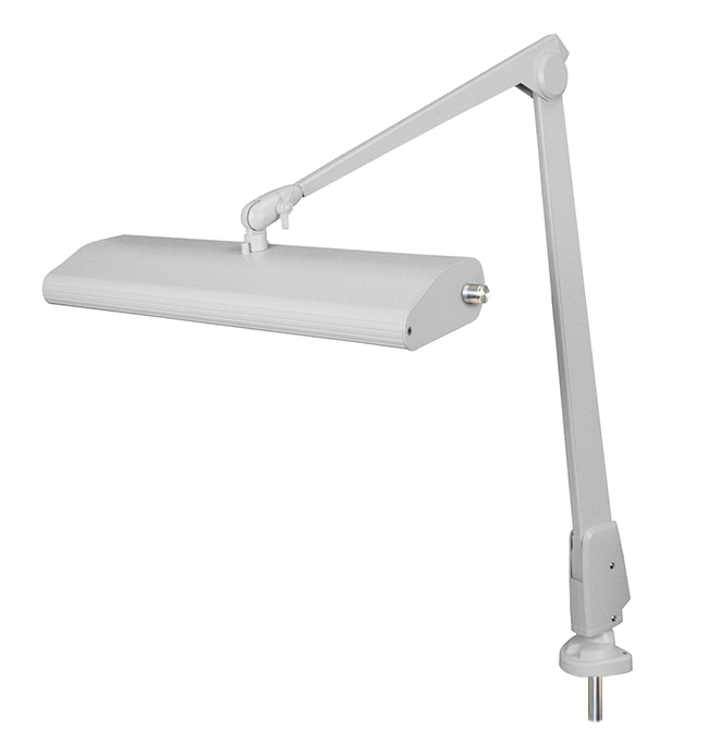 Dazor Lumilus LED Lamp, Dove Gray, 6500K, USA