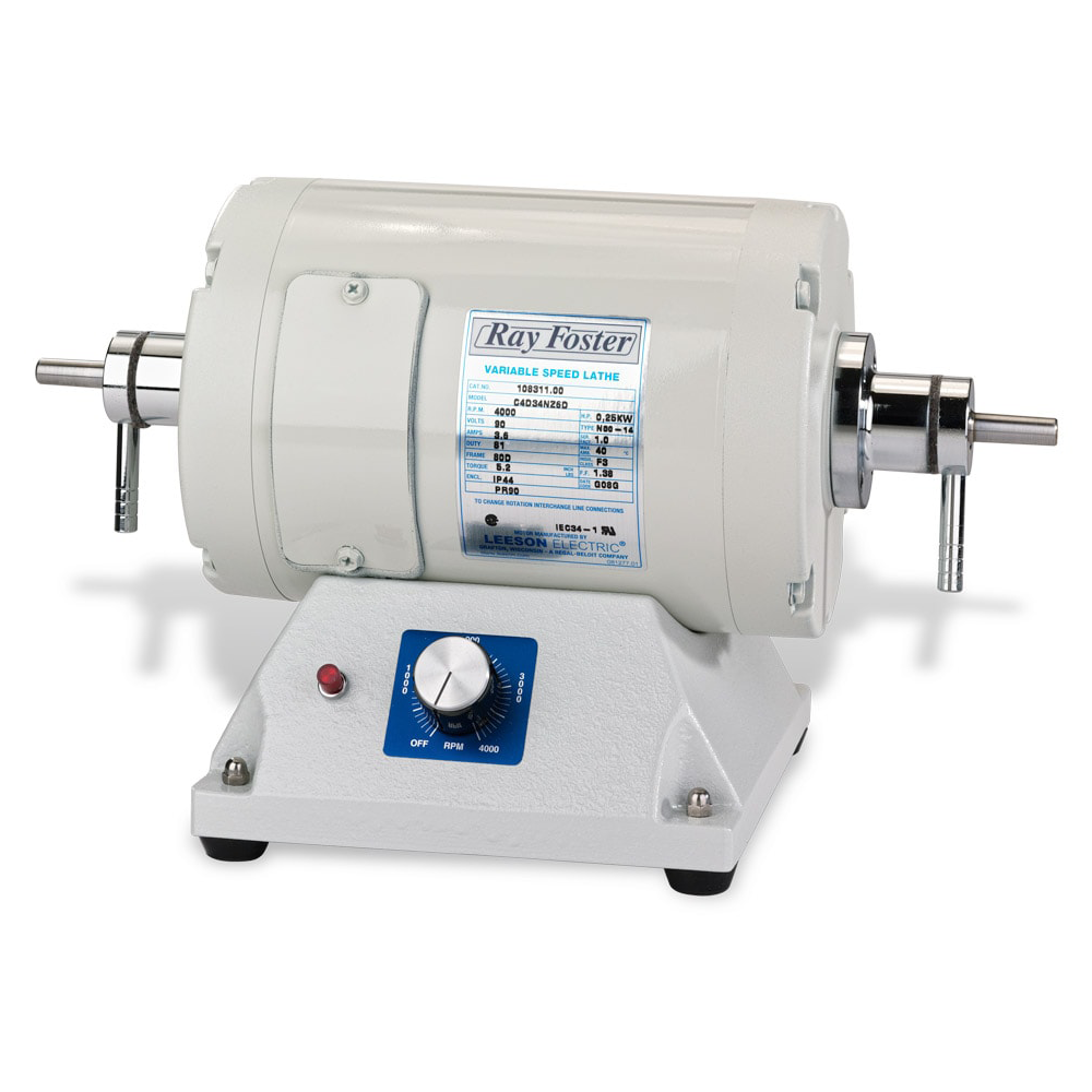 Motors & Accessories: Ray Foster Variable Speed Polishing Motor with Spindles - Ray Foster