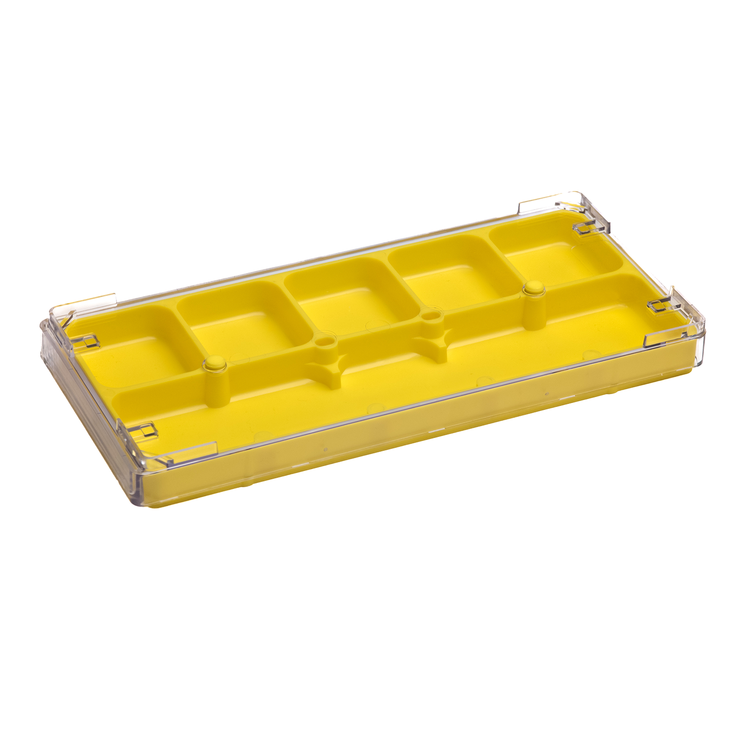 Plastic Boxes: Watch Repair Storage Tray, Six Compartments - BXR-027Y - Johann Renfer