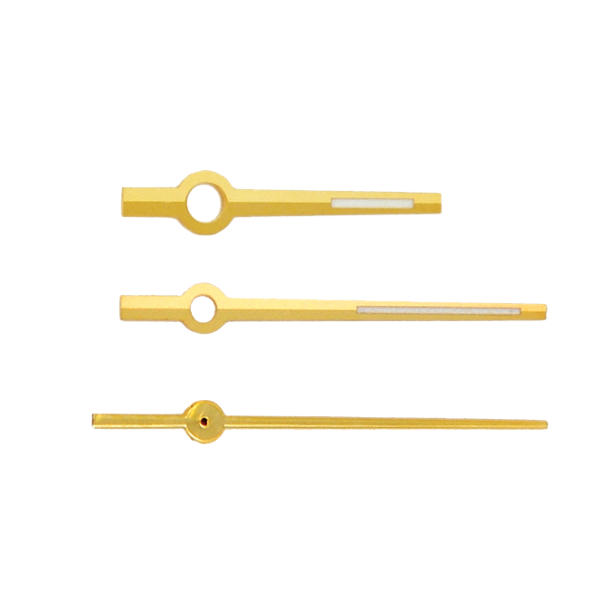 Yellow Hands for Rolex, President, Hour, Minute, and Second Hands