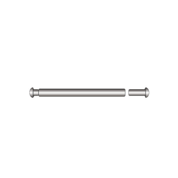Rivet Pins: Rivet Pin, 1.10mm x 12mm - Jules Borel
