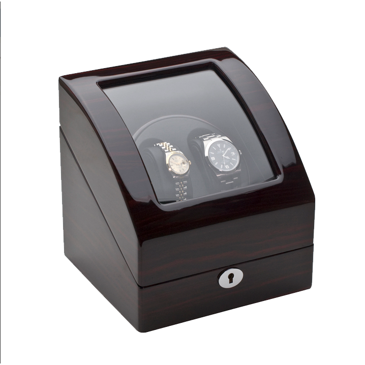 Double Lacquered Wooden Watch Winder with Mahogony Finish - WTB352.00