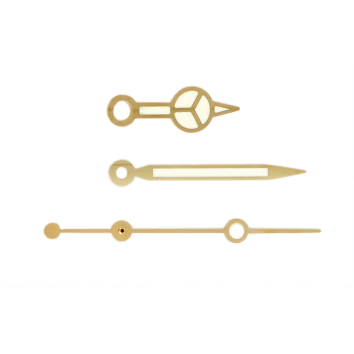 Calibre 3055/3035: White Hands for Rolex, Submariner, Hour, Minute, and Second Hands - Bestfit