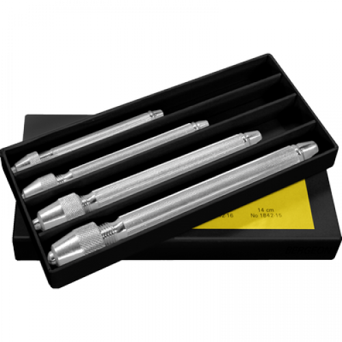 Bergeon Square-Head Pin Vises, Set of 3, 1842-A