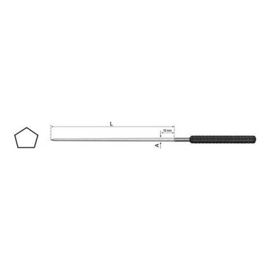 Broaches: Cutting Broach, 2mm, 30544-46-12 - Bergeon