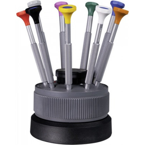 Bergeon Ergonomic Screwdrivers, Set of 9, 31081-S09
