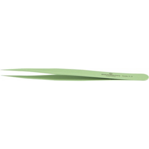 Tweezers: Bergeon Teflon-Coated Hairspring Tweezers, 7026-T-3 - Bergeon