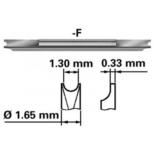 Spring Bar Tools & Gauges: Standard Replacement Fork for BG6825, 6825-F - Bergeon