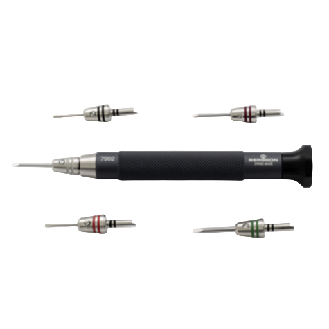 Screwdriver Assortments: Bergeon High-Torque Screwdriver with Five Tips, 7902 - Bergeon