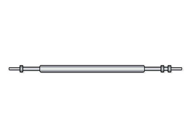 Single / Double Flange: Single/Double Flange Spring Bar, Diameter 1.20mm, Lug Size 17mm, 20 Pack - Jules Borel