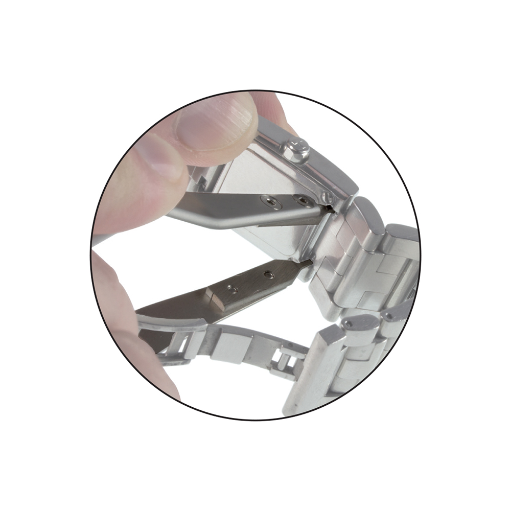 Tweezers: Bergeon Precision Tweezers to Remove Spring Bars without Removing Band, 4.33" (110 mm), 7825 - Bergeon