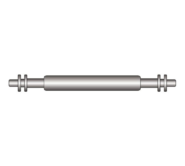 Double Flange Spring Bar, Diameter 1.78mm, Lug Size 22mm, 20-Pack