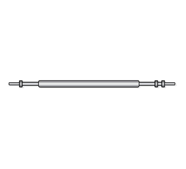 Single / Double Flange: Single/Double Flange Spring Bar, Diameter 1.20mm, Lug Size 9mm, 20-Pack - Jules Borel