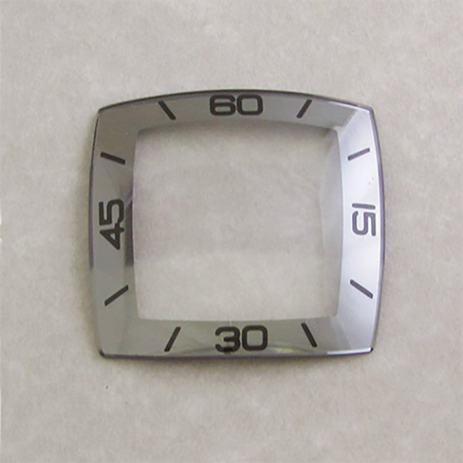 Generic Rado Crystals: Crystal, Black Trim w/Silver Stripe - RAD-X003 - Jules Borel
