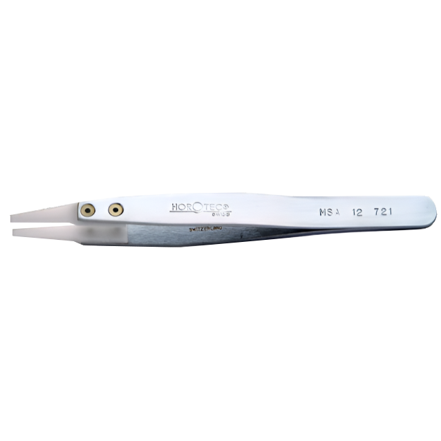 Tweezers: Hand-Flattening Tweezers, Flat Delrin Tips - Horotec