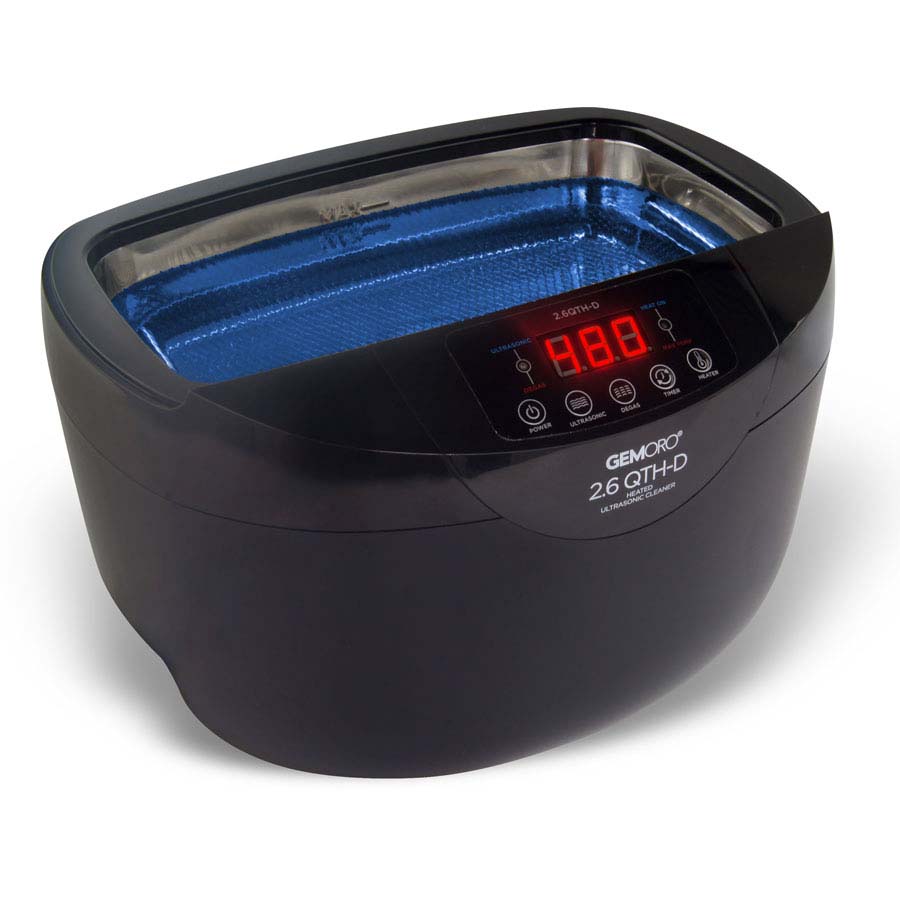 Ultrasonic Cleaning Machines: Ultrasonic with Heat, 2.6 quarts - CL3054 - Jules Borel