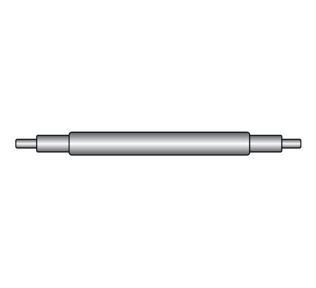 Double Shoulder: Double Shoulder Spring Bar, Diameter 1.80mm, Lug Size 17mm, 20-Pack - Jules Borel
